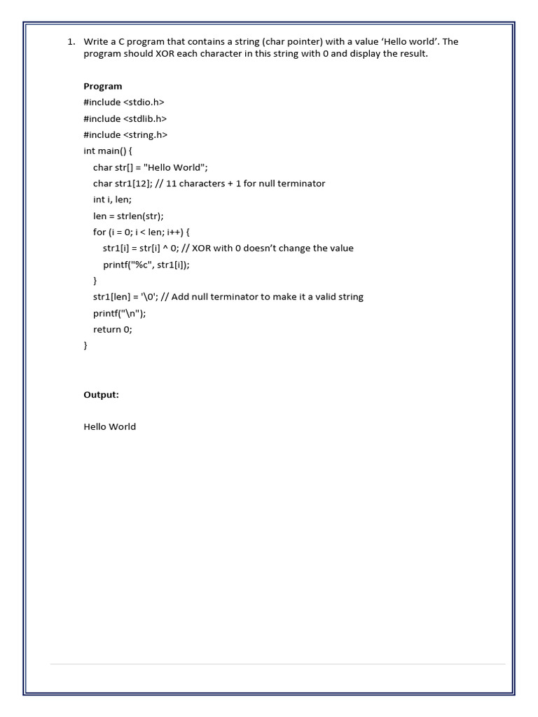 CNS MANUAL | PDF | String (Computer Science) | Computer Programming