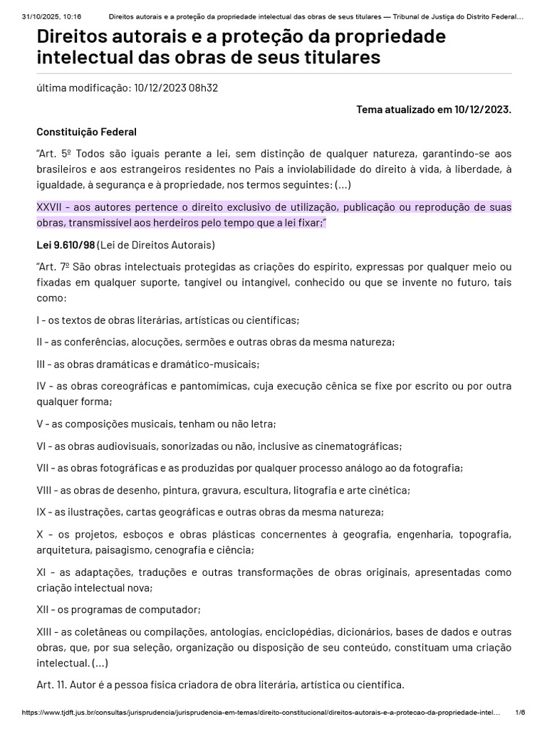 Direitos Autorais e Propriedade Intelectual | PDF | Direitos Autorais ...