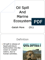 Oil Spill and Marine Ecosystem: - Satish More (01)