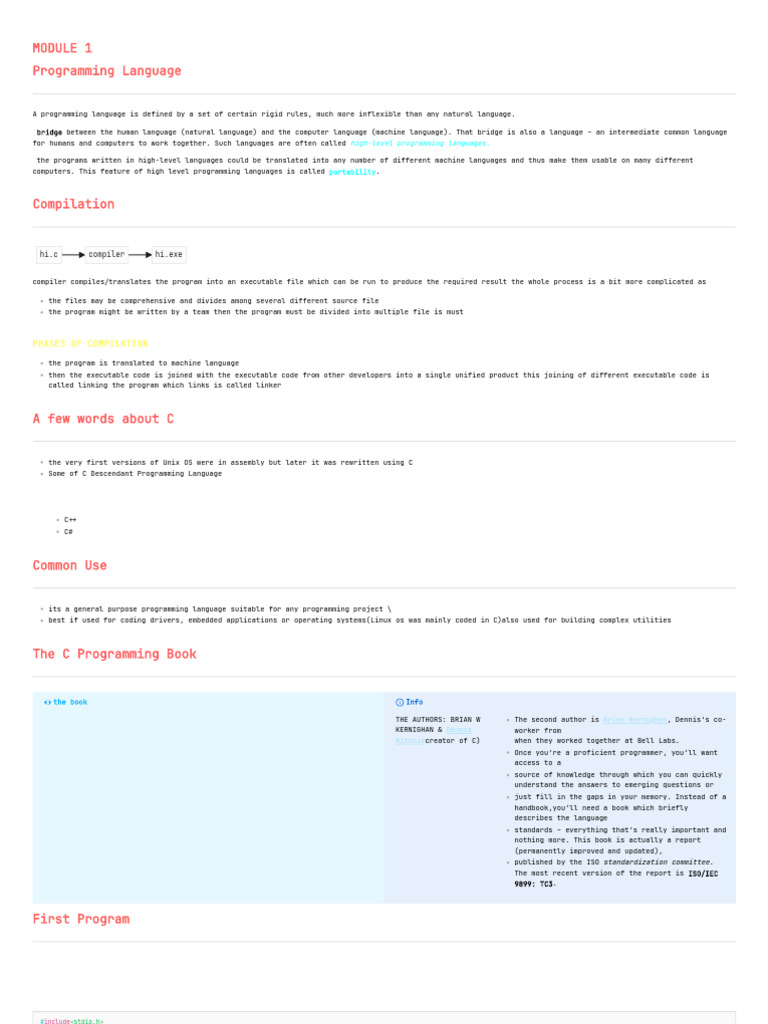 Introduction to C Programming Basics | PDF | Parameter (Computer ...