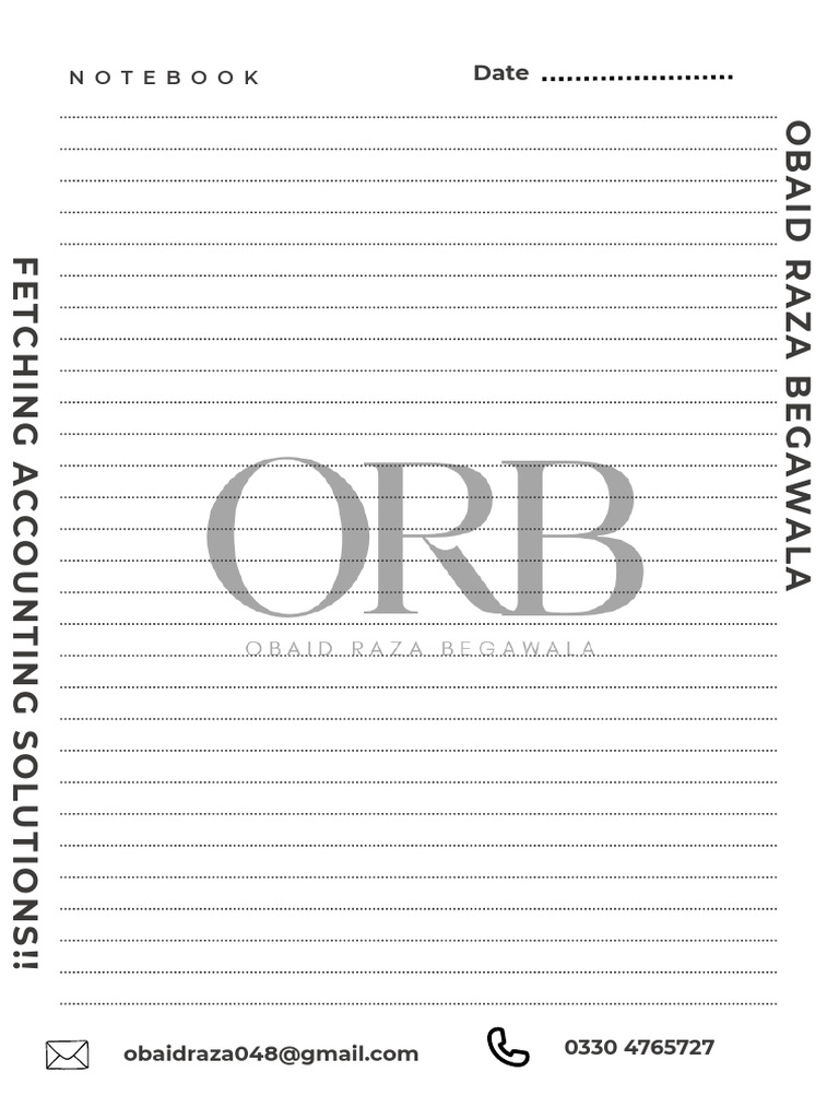 Accounting Notebook | PDF