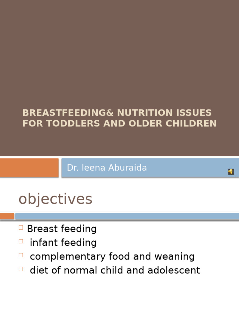 Breastfeeding & Nutrition for Toddlers | PDF | Breastfeeding | Breast Milk
