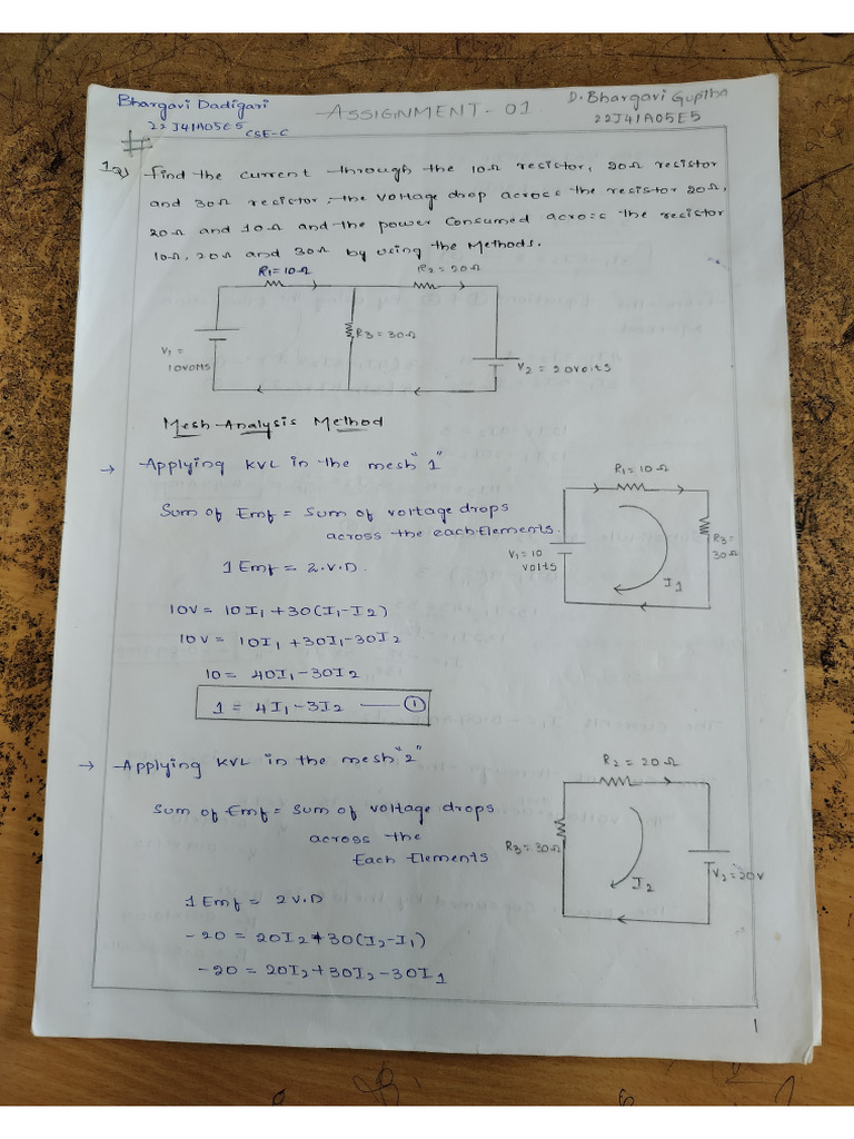 Unit-1 BEEE Problems | PDF