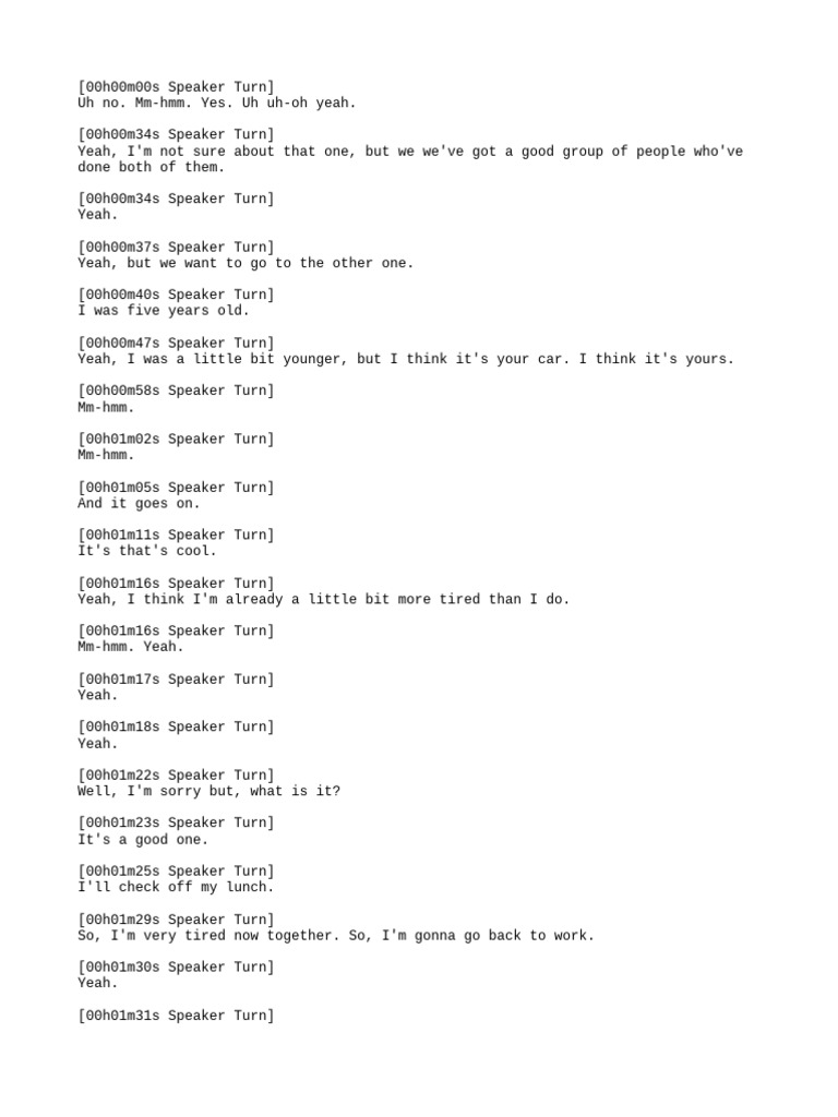 Conversational Transcript Insights | PDF