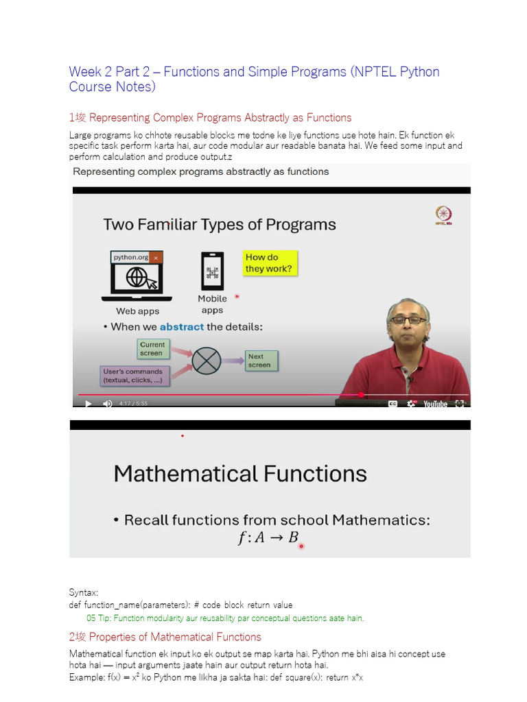WEEK 2 PART B | PDF | Parameter (Computer Programming) | Function ...