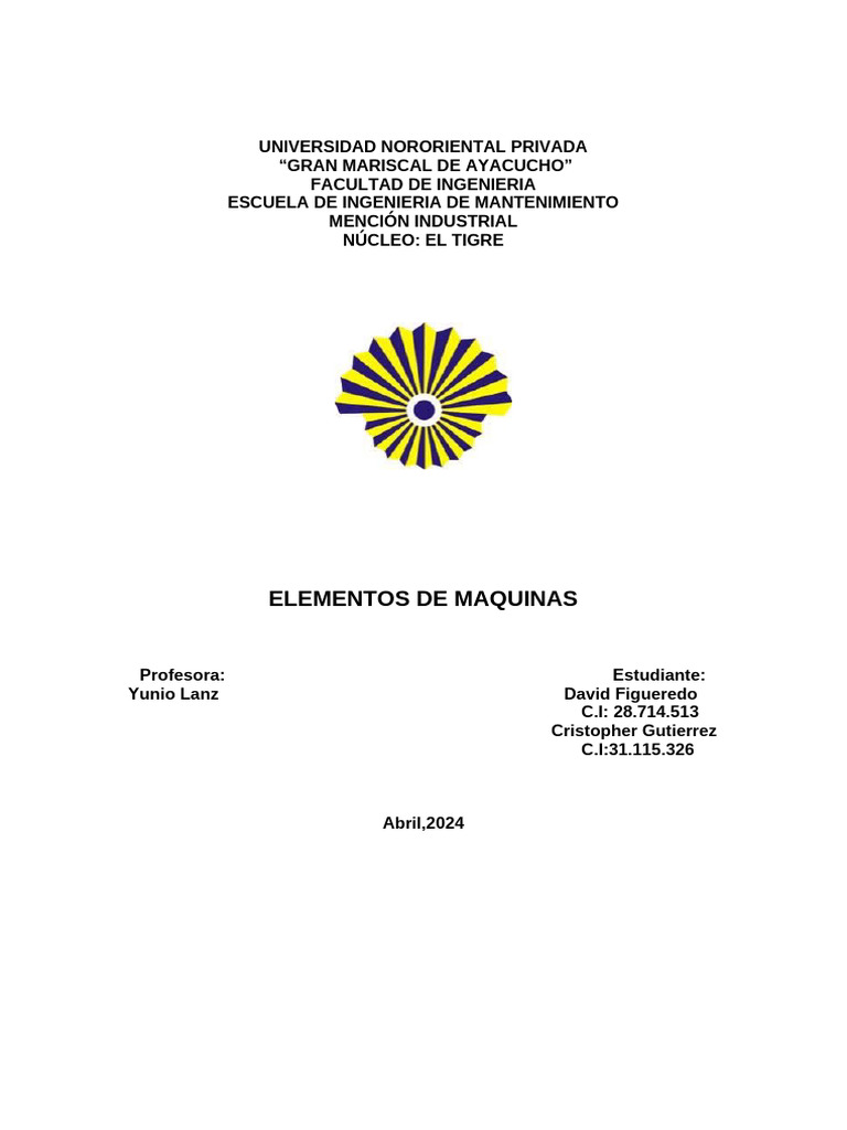Elementos de Maquinas | PDF