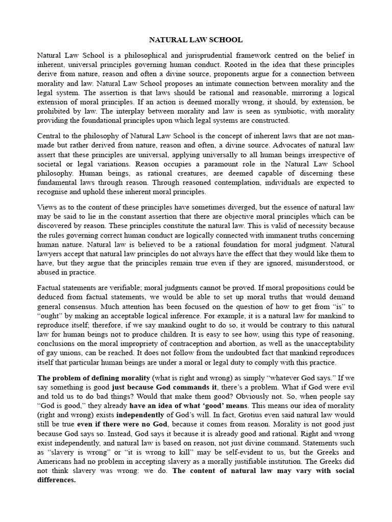 Natural Law | PDF | Natural Law | Thomas Aquinas