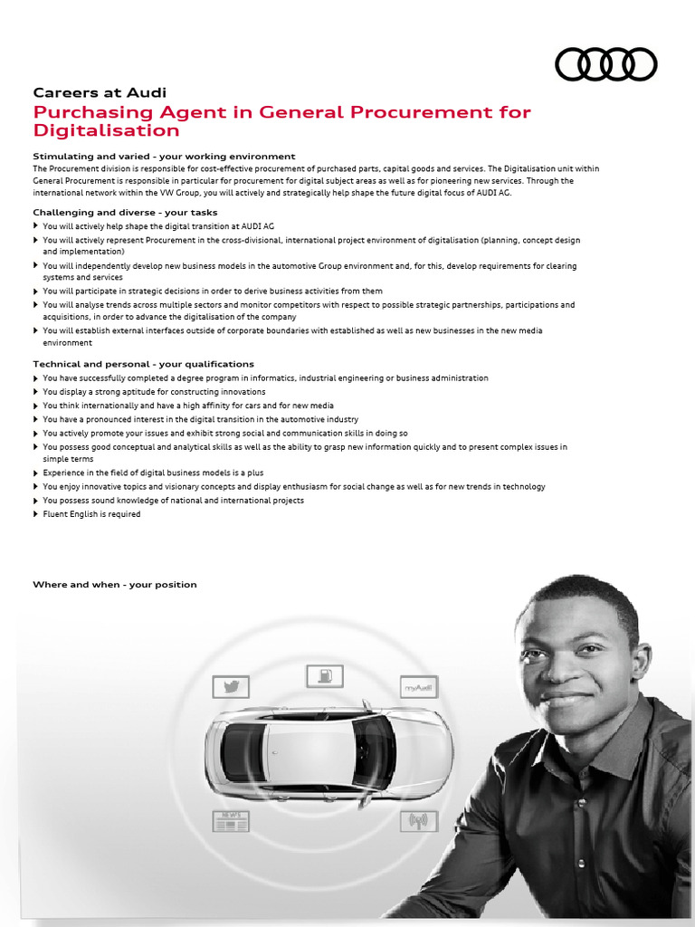 Purchasing Agent in General Procurement For Digitalisation | PDF ...