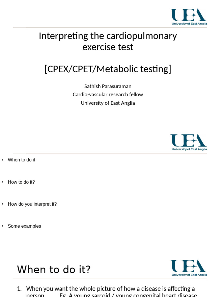 Understanding Cardiopulmonary Exercise Testing | PDF | Heart | Clinical ...