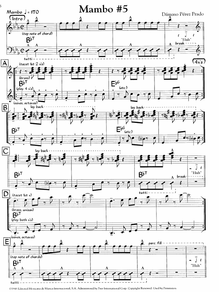 Mambo 5 Latin PDF