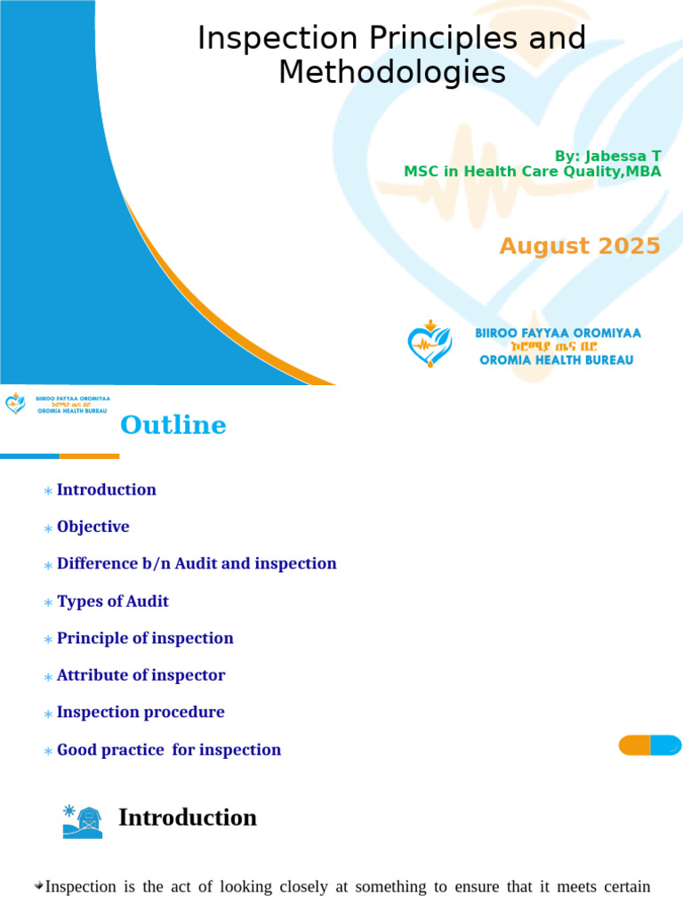 Inspection Principles and Methodologies | PDF | Audit | Regulatory ...