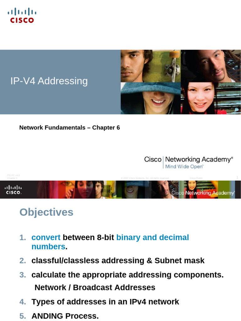 ch6 Addressing Thenetwork-Ipv4 - 6 | PDF | Ip Address | I Pv6