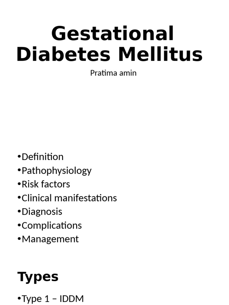 Understanding Gestational Diabetes Mellitus | PDF