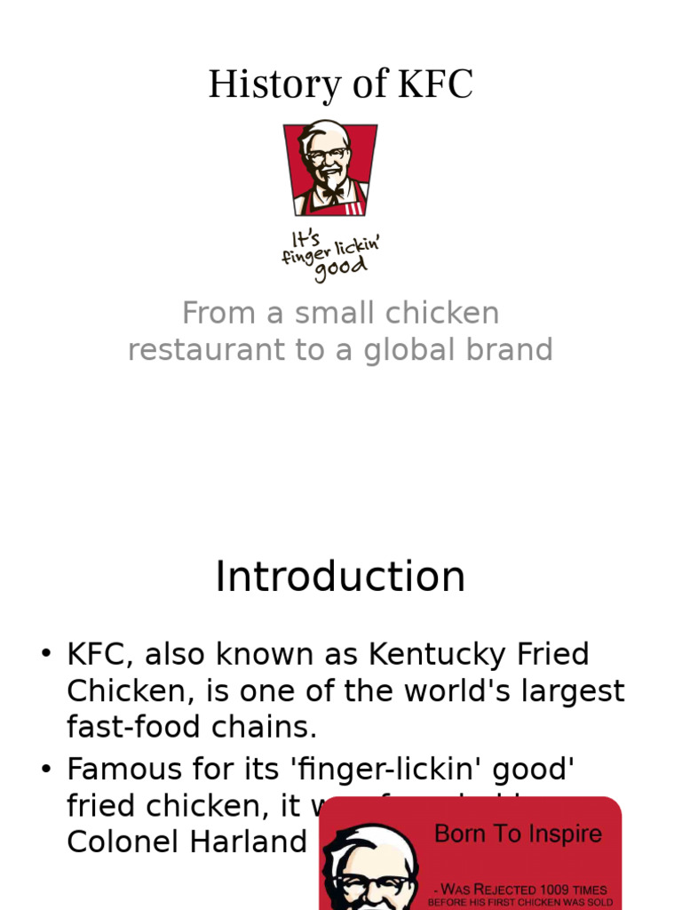 KFC: From Roadside Café to Global Empire | PDF