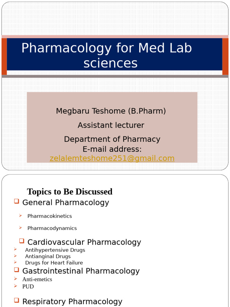 Pharmacokenetics For Medical Labbb | PDF | Drug Metabolism | Pharmacology