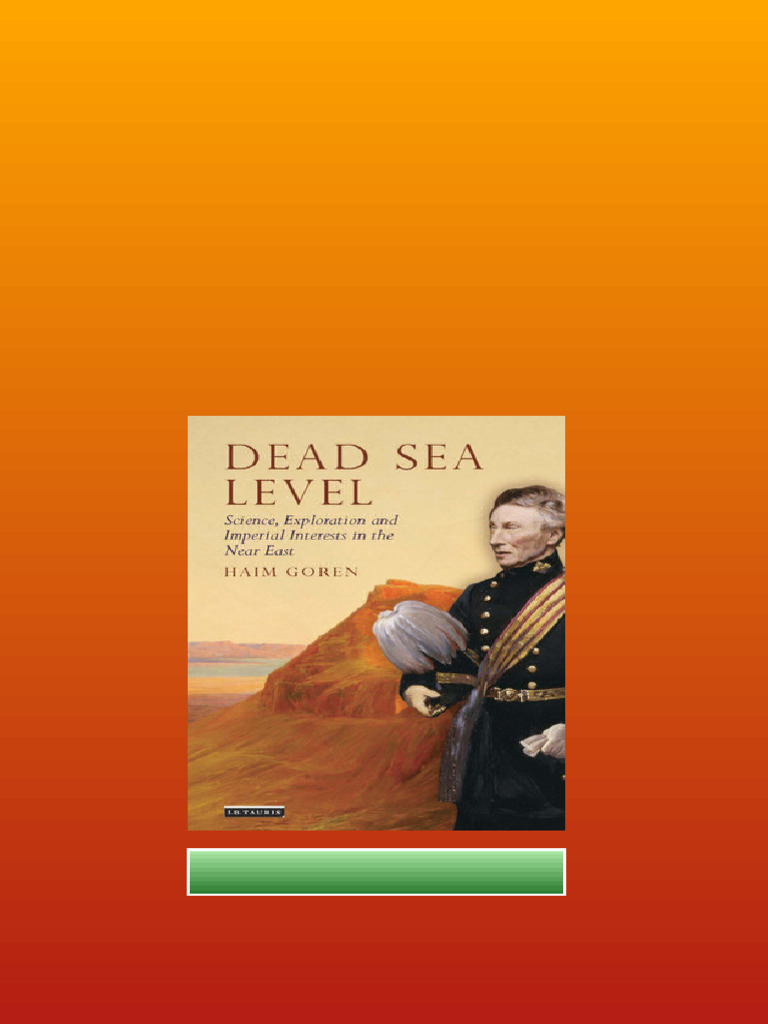 Dead Sea Level Science Exploration And Imperial Interests In The Near ...
