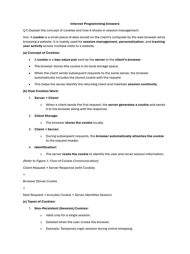 Understanding Cookies and Sessions in Web Development | PDF | Ajax ...
