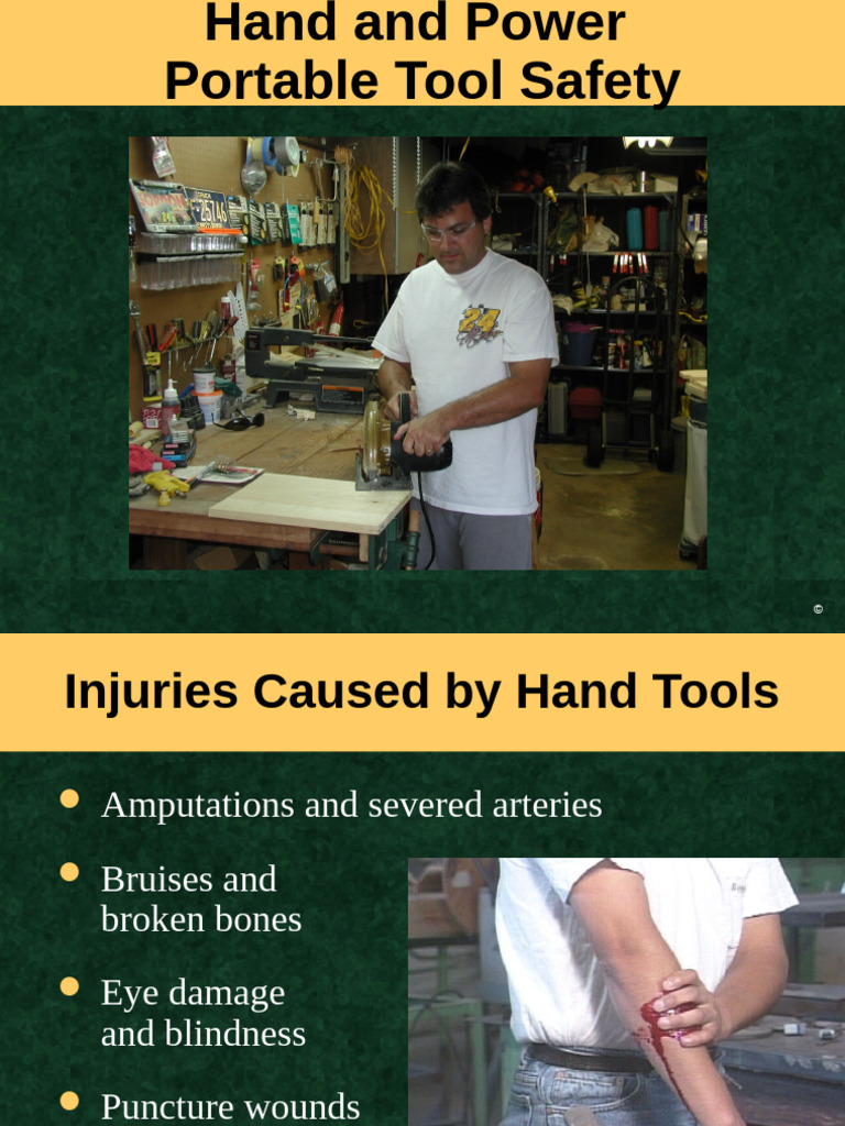 Hand and Power Tool Safety Guide | PDF | Tools | Occupational Safety ...