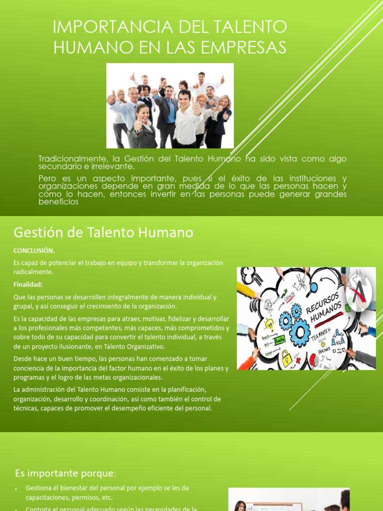 Talento Humano: Clave del Éxito Empresarial | PDF