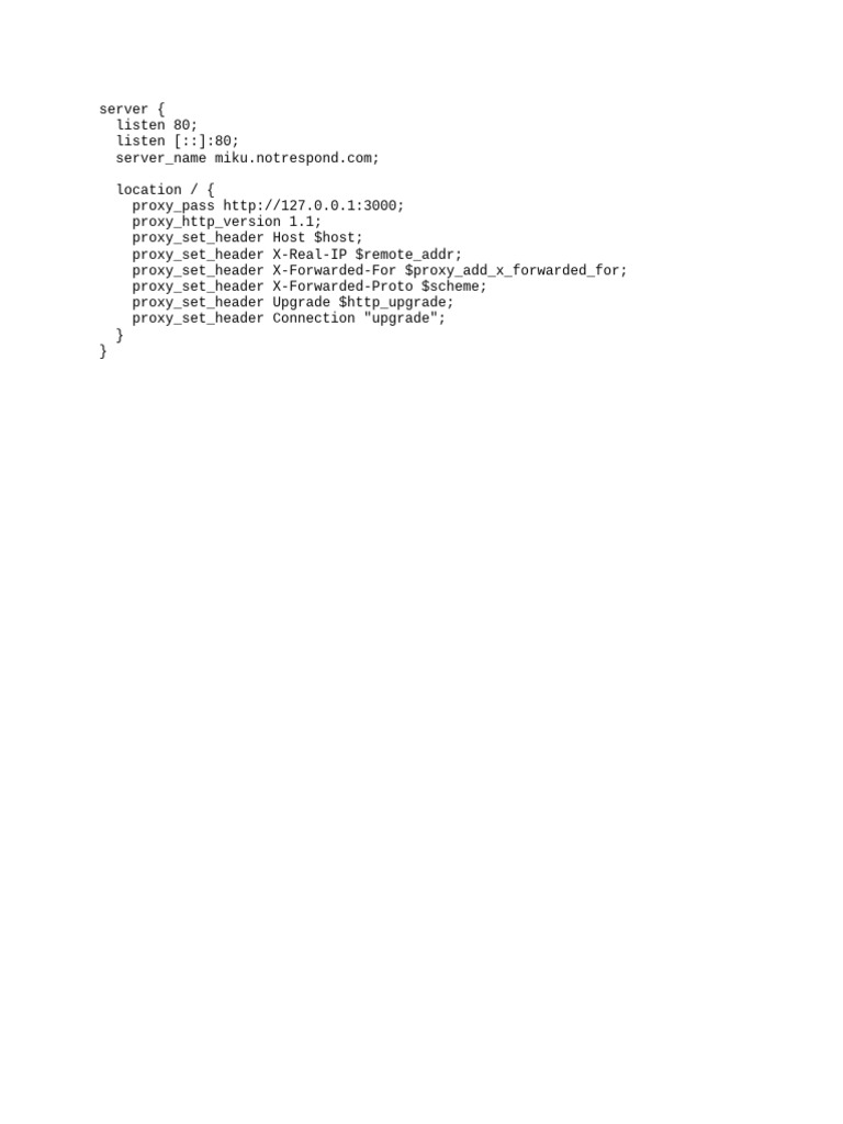 Nginx Proxy Configuration Guide | PDF