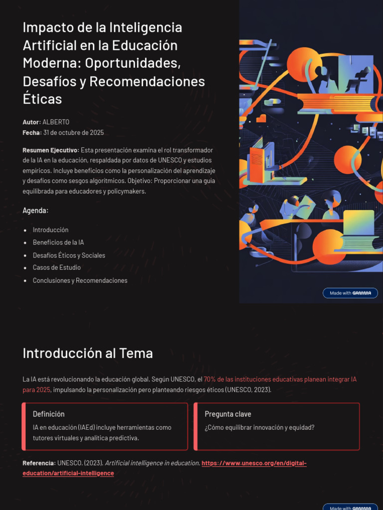 Impacto de la IA en la Educación Actual | PDF | Inteligencia artificial ...