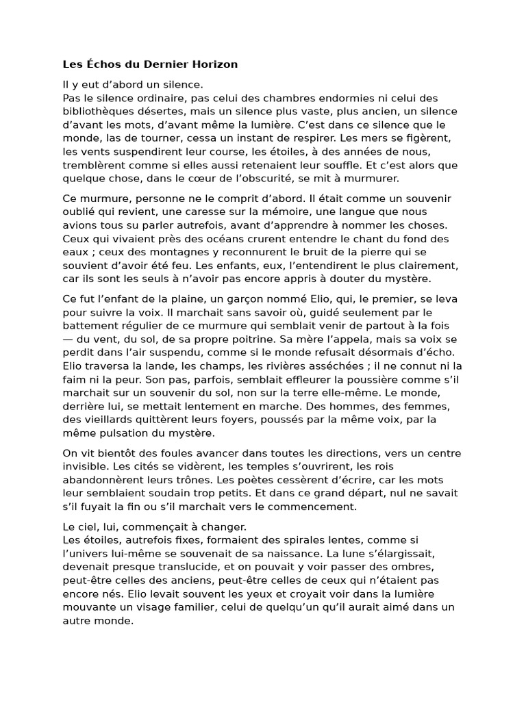 Le murmure de l'Ère du Réveil | PDF