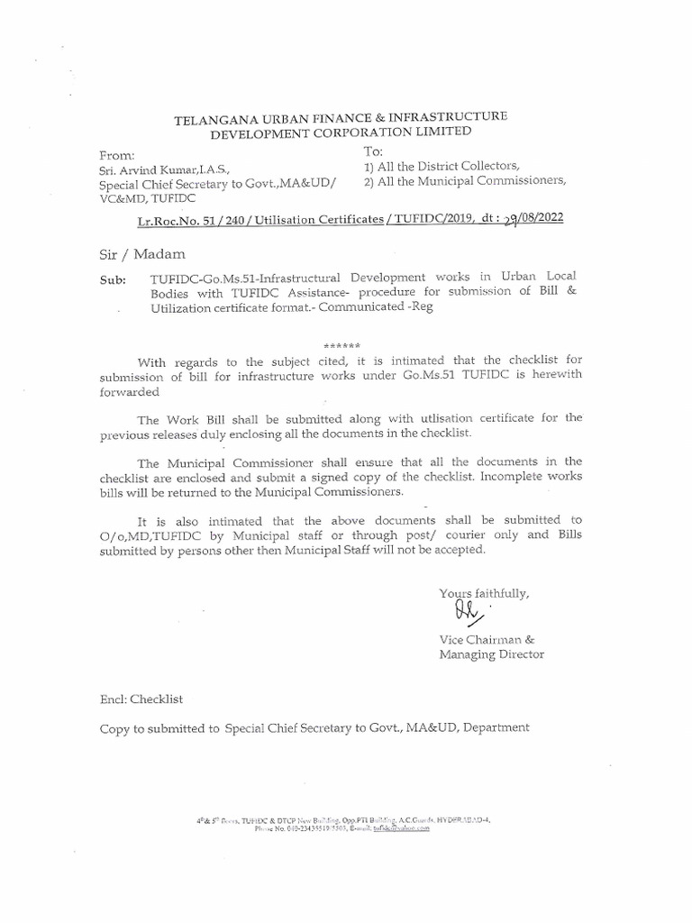Bill & UC-Approved Letter | PDF