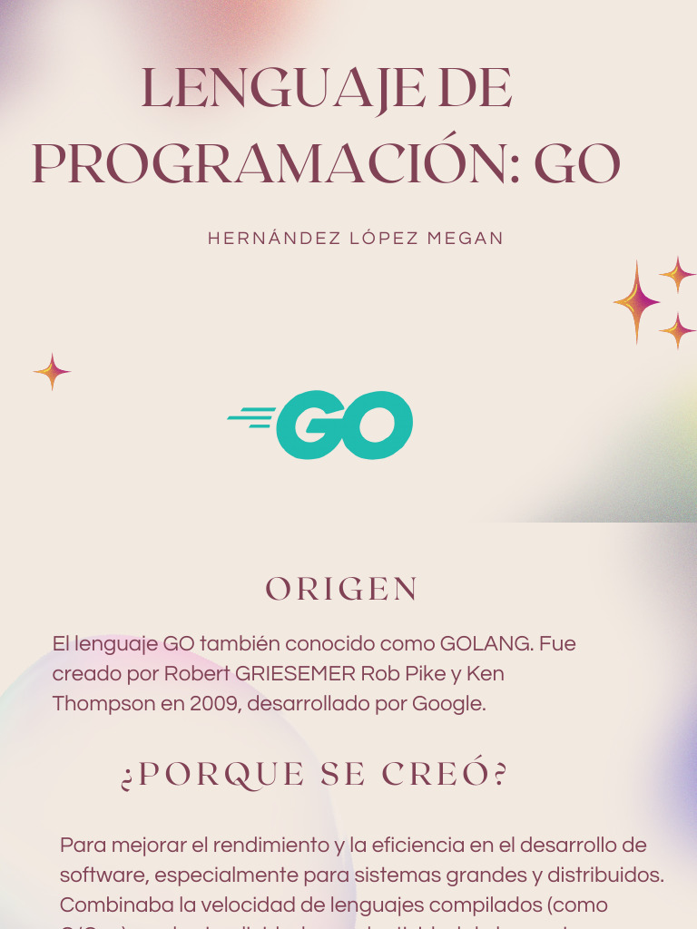 Introducción al Lenguaje de Programación Go | PDF | Informática ...