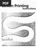 Speedball Screen Printing Instructions