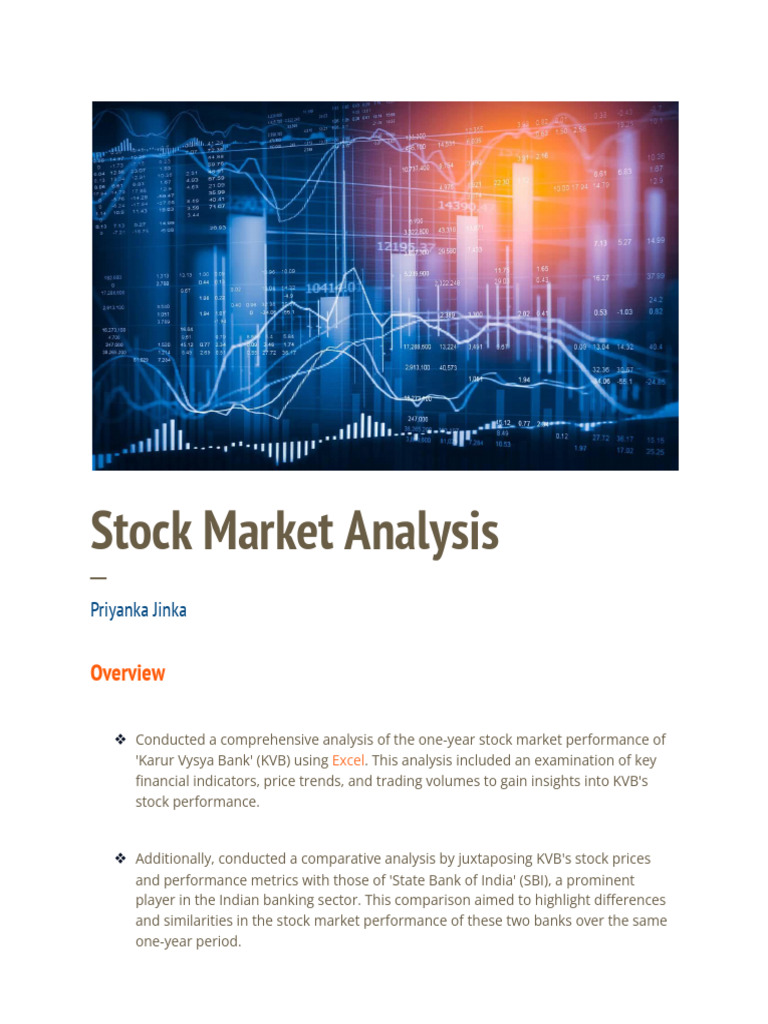 KVB vs SBI: Stock Performance Analysis | PDF | Stocks | Stock Market