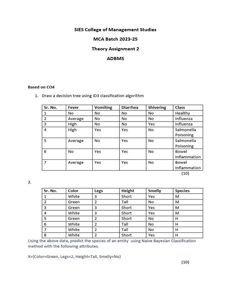 Theory Assignment 2 | PDF