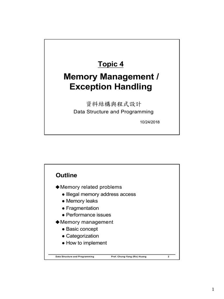 Memory Management and Issues Explained | PDF | Pointer (Computer ...