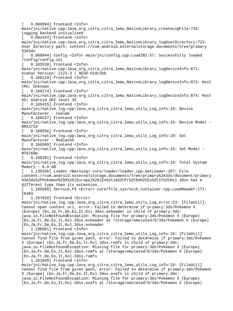 Citra Emulator Log Analysis on Android | PDF | Computer Engineering ...