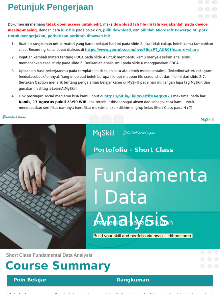 Mini Task SC DA Intro To Data Analysis | PDF