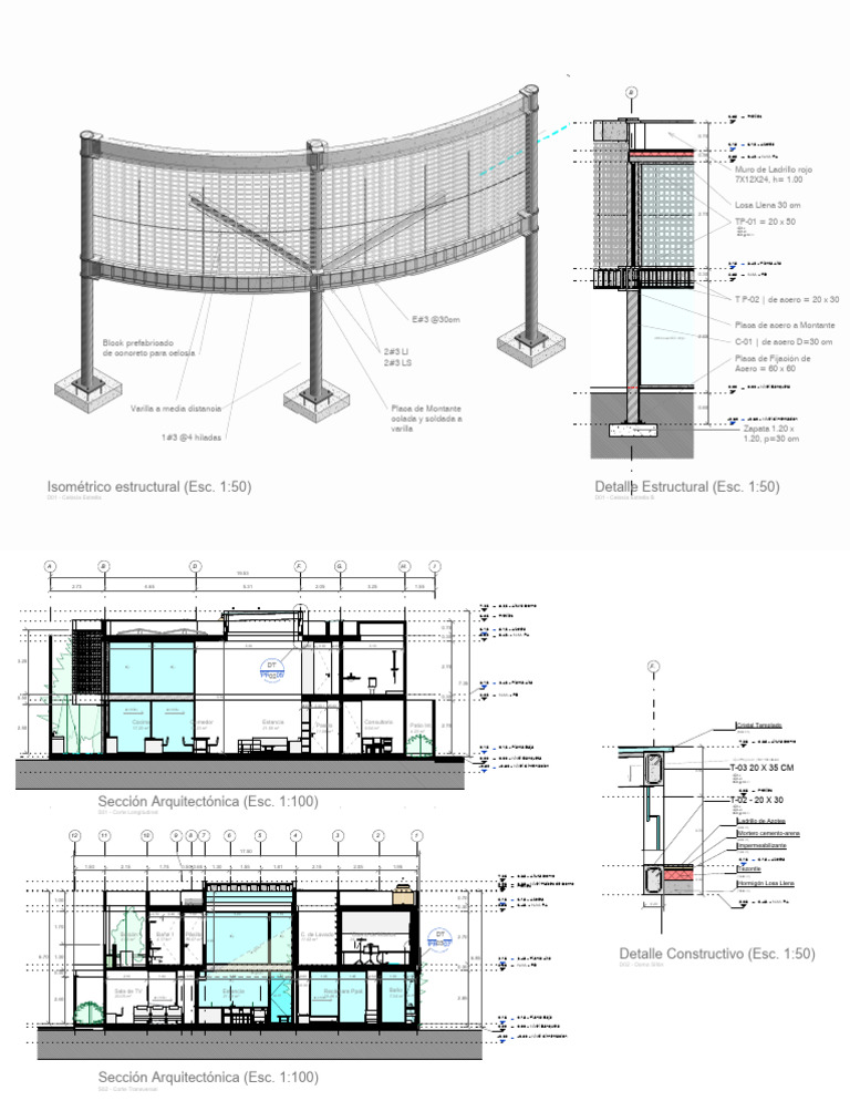 Planos y Detalles Estructurales de Construcción | PDF | Ingeniería de ...