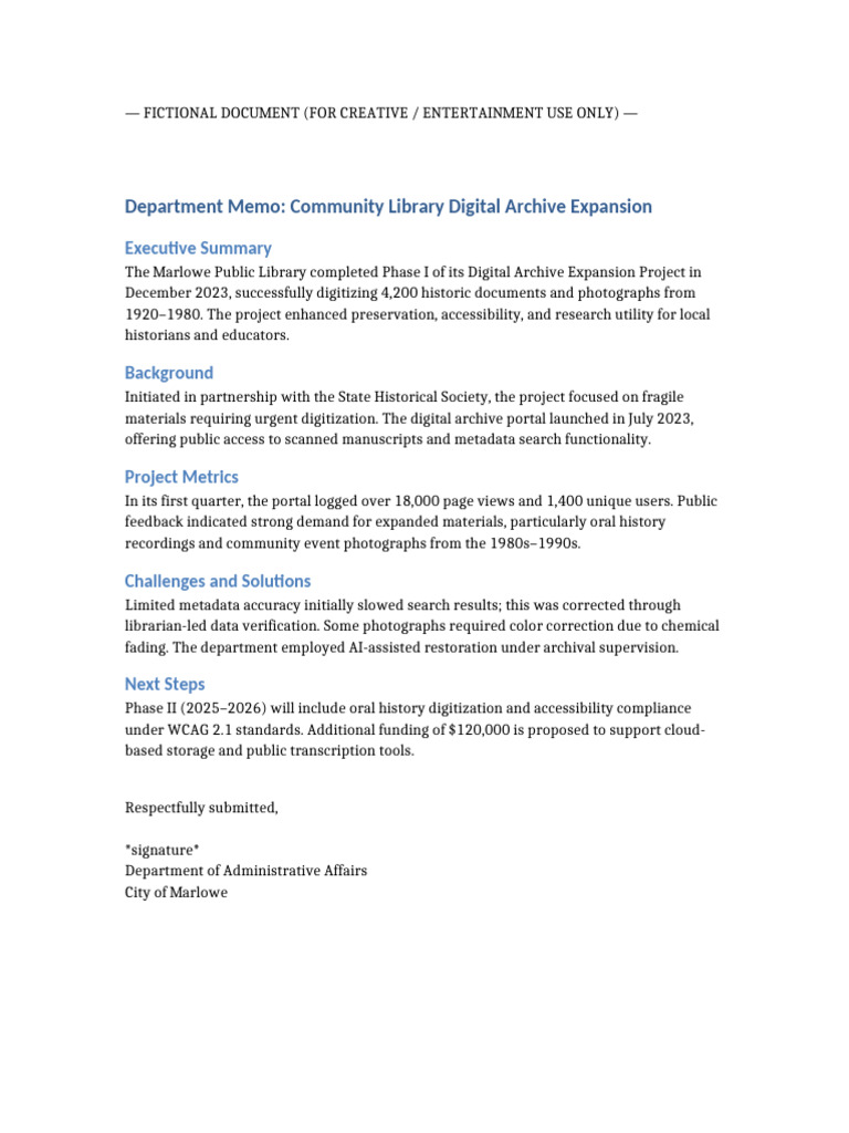 Library Archive Expansion Expanded Fictional | PDF