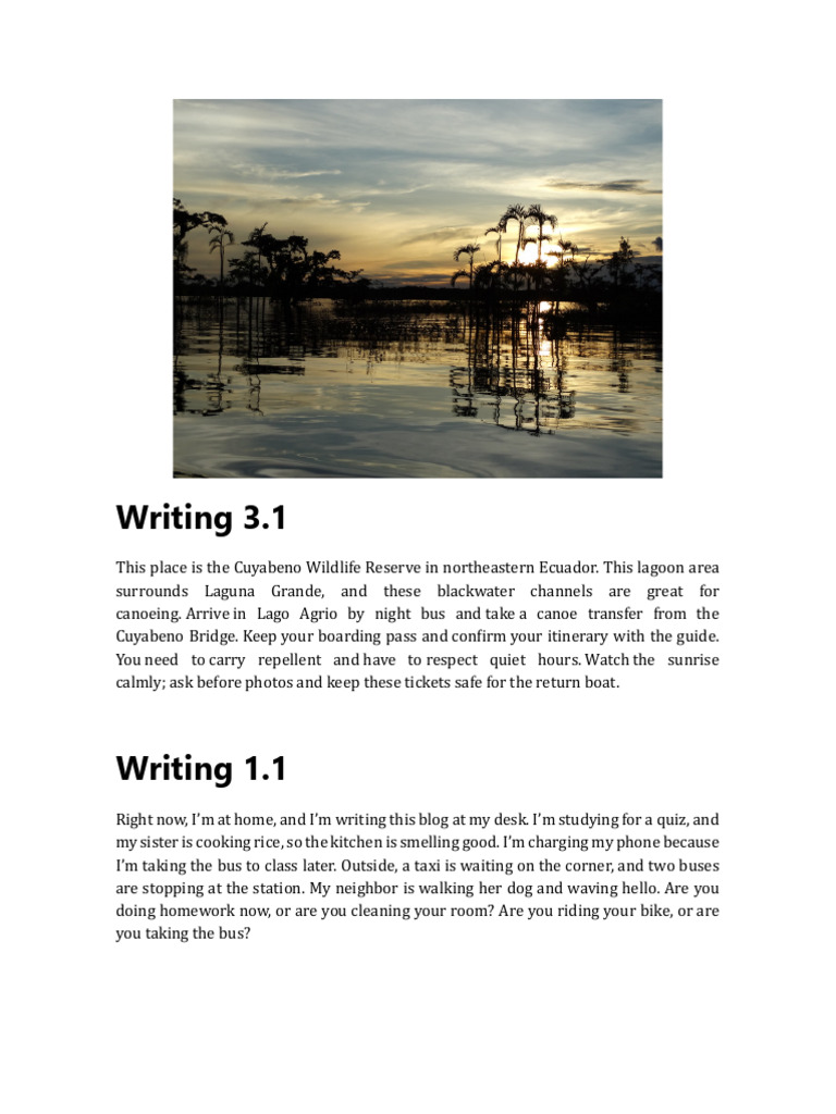 Cuyabeno Wildlife Reserve Guide | PDF