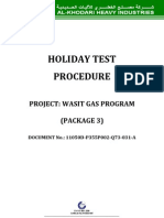 Holiday Test Procedure Wasit Gas