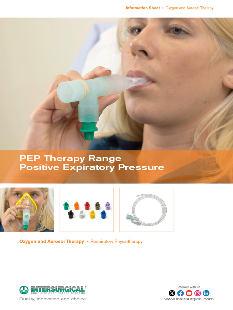 IS10.37 PEP Therapy Range INT Issue 5 Web | PDF | Respiration | Equipment