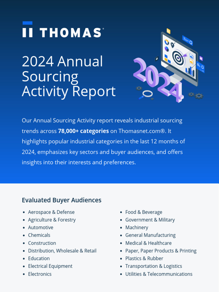 2024 Industrial Sourcing Trends Report | PDF | Automation | Plastic