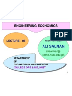 Engineering Economics: Ali Salman