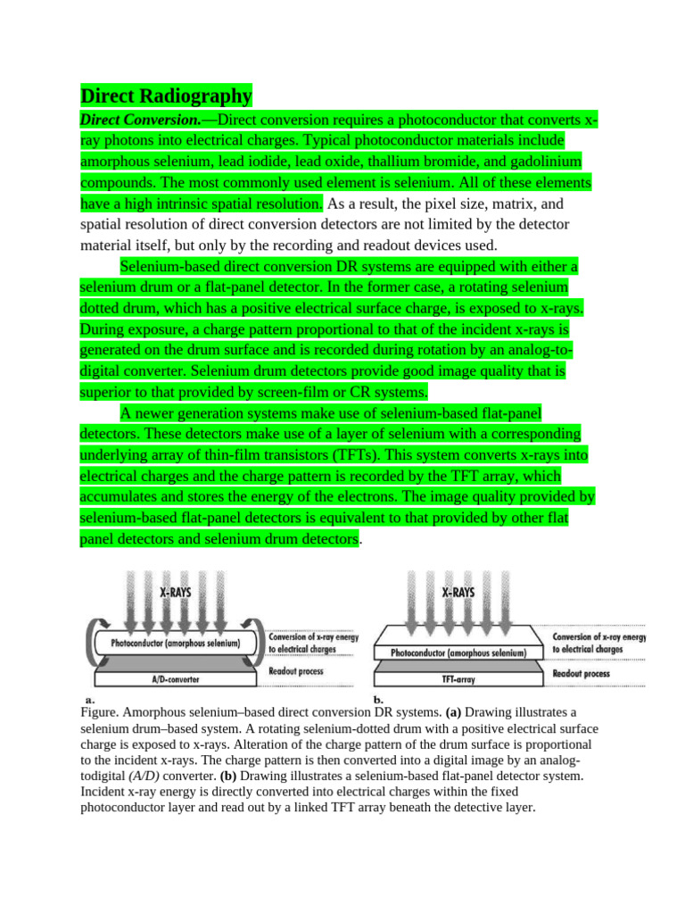 Direct Radiography 3.7.24 | PDF | Charge Coupled Device | Imaging