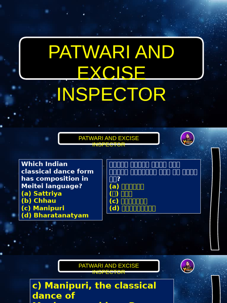 Patwari and Excise Inspector 27 May | PDF