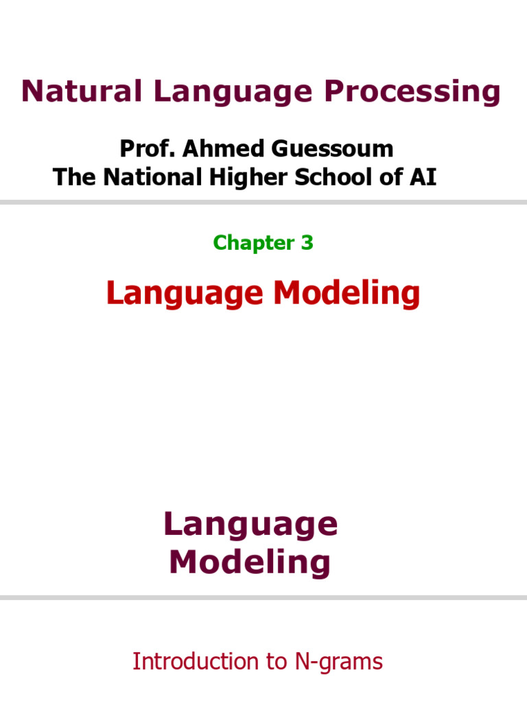 N-grams in Language Modeling Explained | PDF | Applied Mathematics ...
