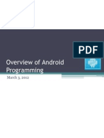 Overview of Android Programming: March 3, 2012