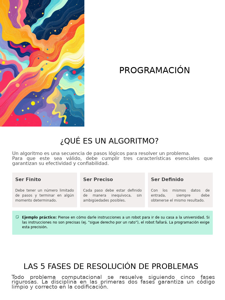 Fundamentos de Algoritmos y Programación | PDF | Algoritmos ...