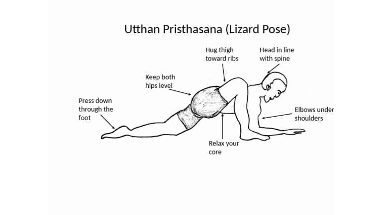 Lizard Pose: Utthan Pristhasana Guide | PDF