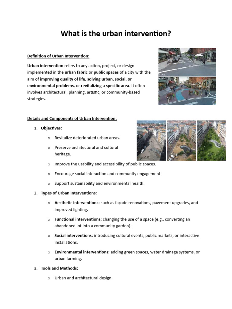Understanding Urban Intervention Strategies | PDF | Urban Design ...
