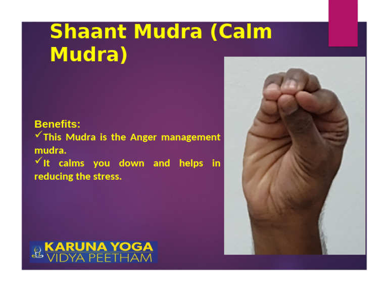 Shaant Mudra (Calm Mudra) Q | PDF