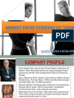Marketing Entry Strategy of Zara